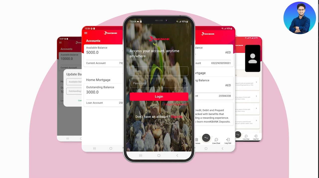 RakBank Banking Services Mobile App